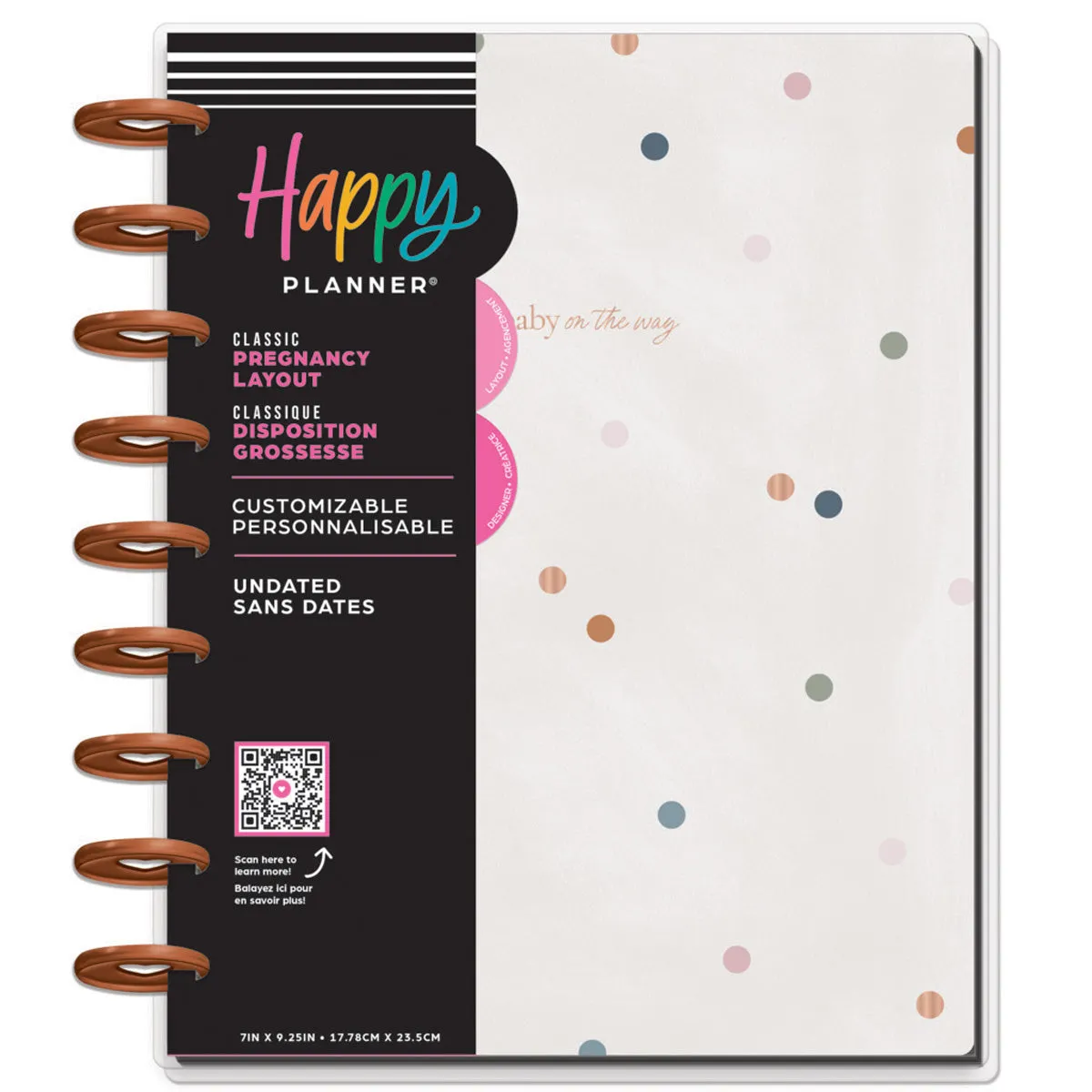 Happy Planner Baby On The Way Classic Undated Pregnancy Planner