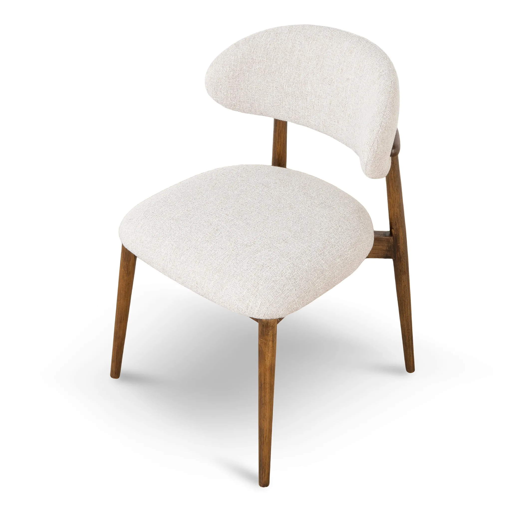 Heizer Walnut Dining Chair - Coastal Beige