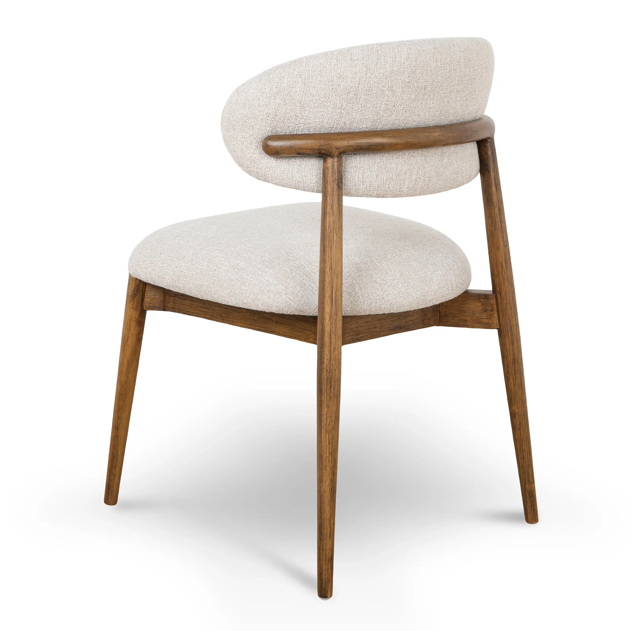 Heizer Walnut Dining Chair - Coastal Beige