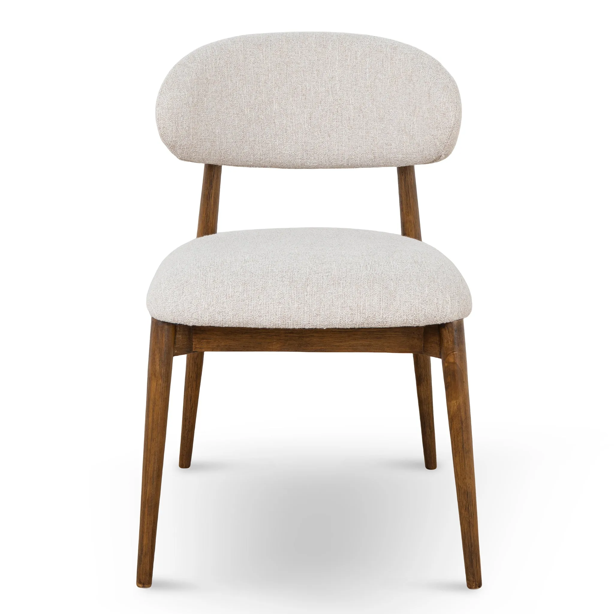 Heizer Walnut Dining Chair - Coastal Beige