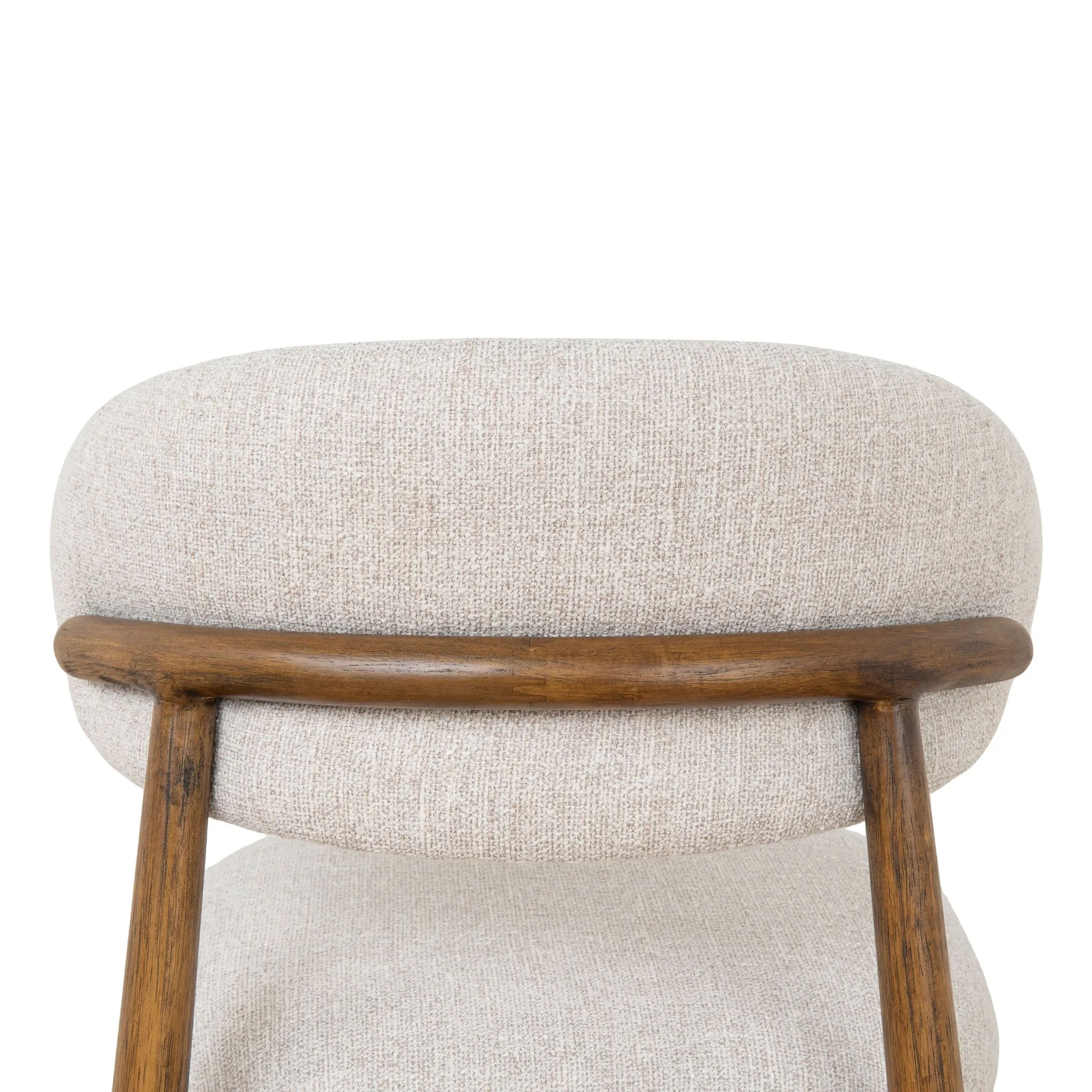 Heizer Walnut Dining Chair - Coastal Beige