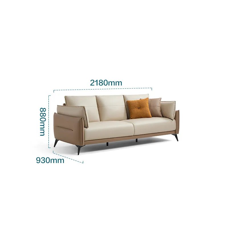 Italian 3-seater Minimalist Style Sofa