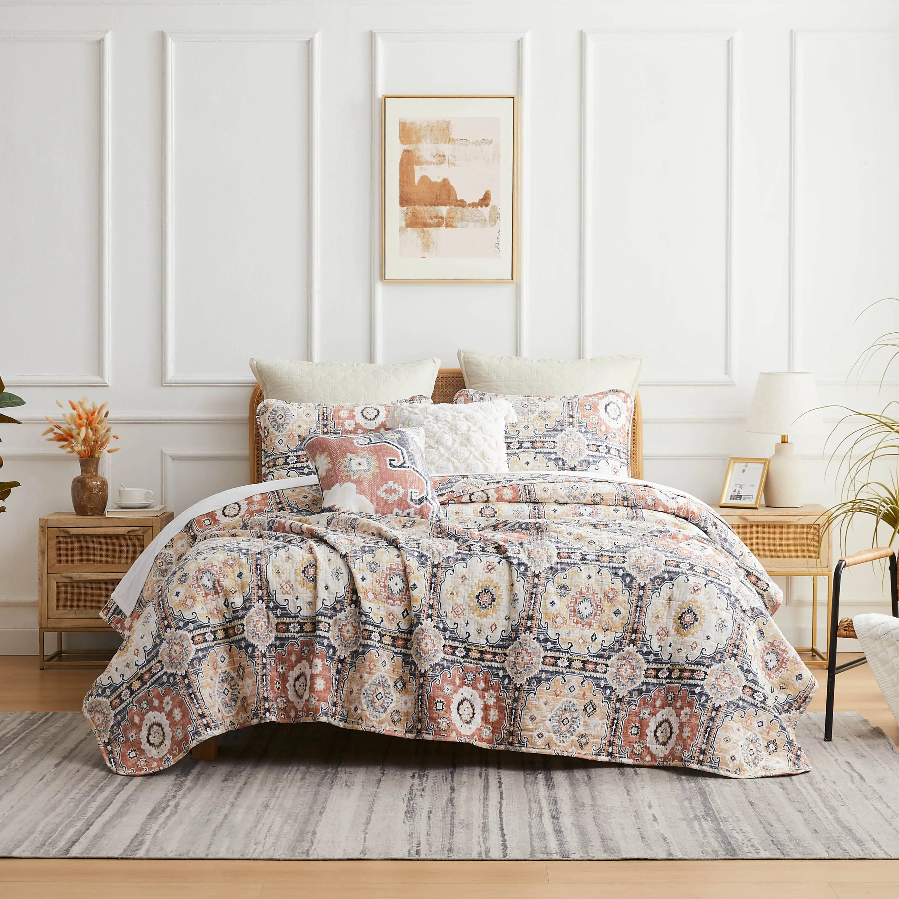 Kilim 7-Piece Quilt Bedding Set