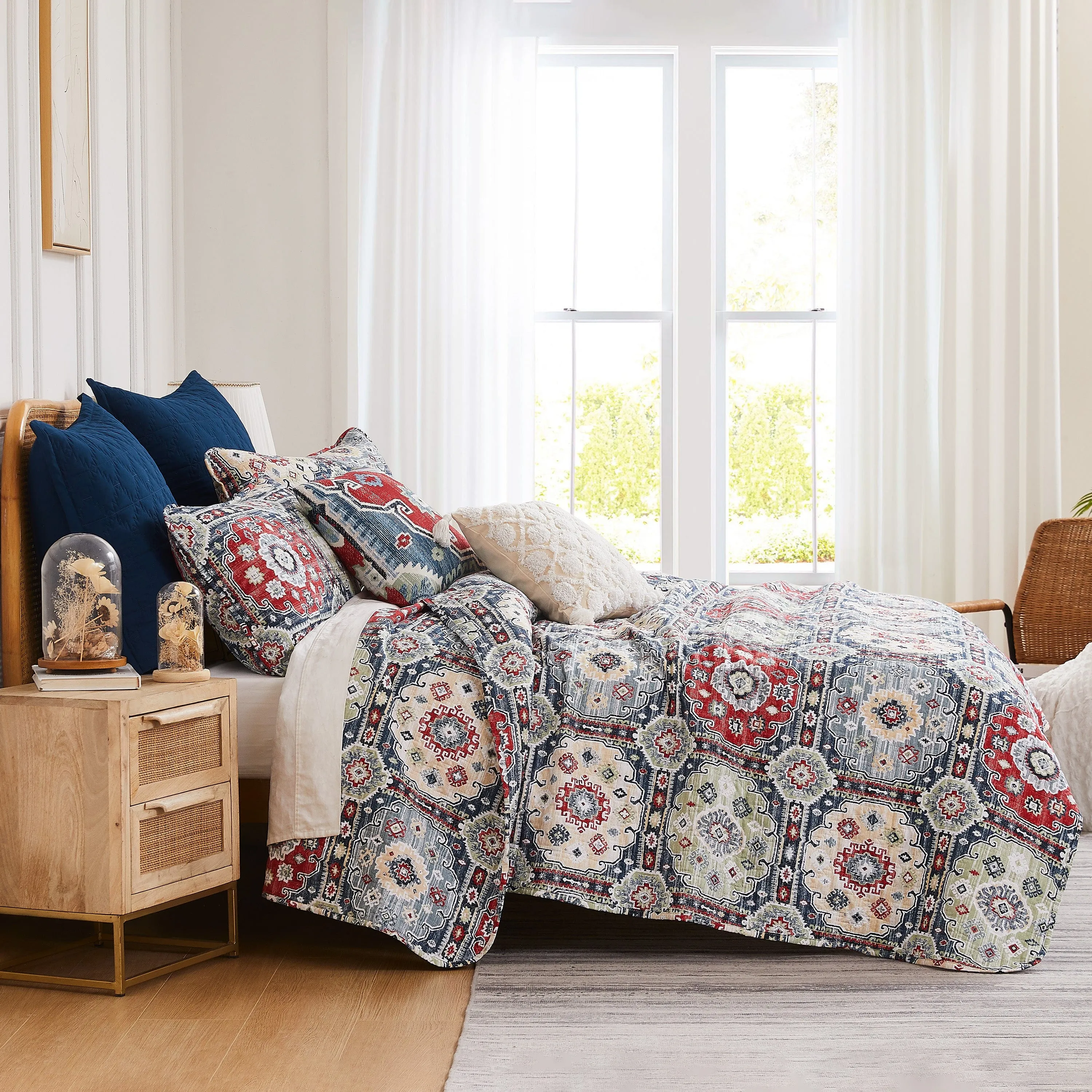 Kilim 7-Piece Quilt Bedding Set