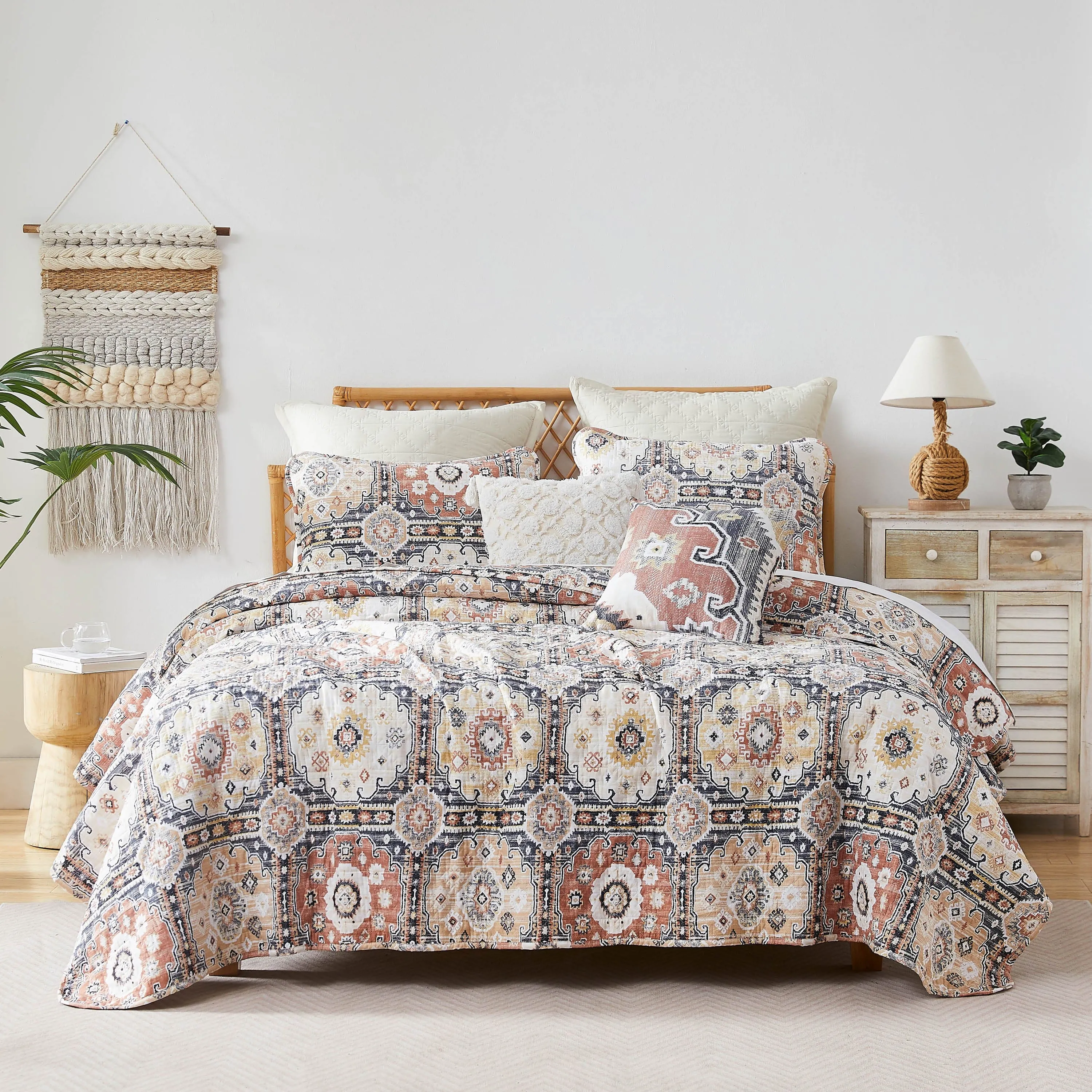 Kilim 7-Piece Quilt Bedding Set