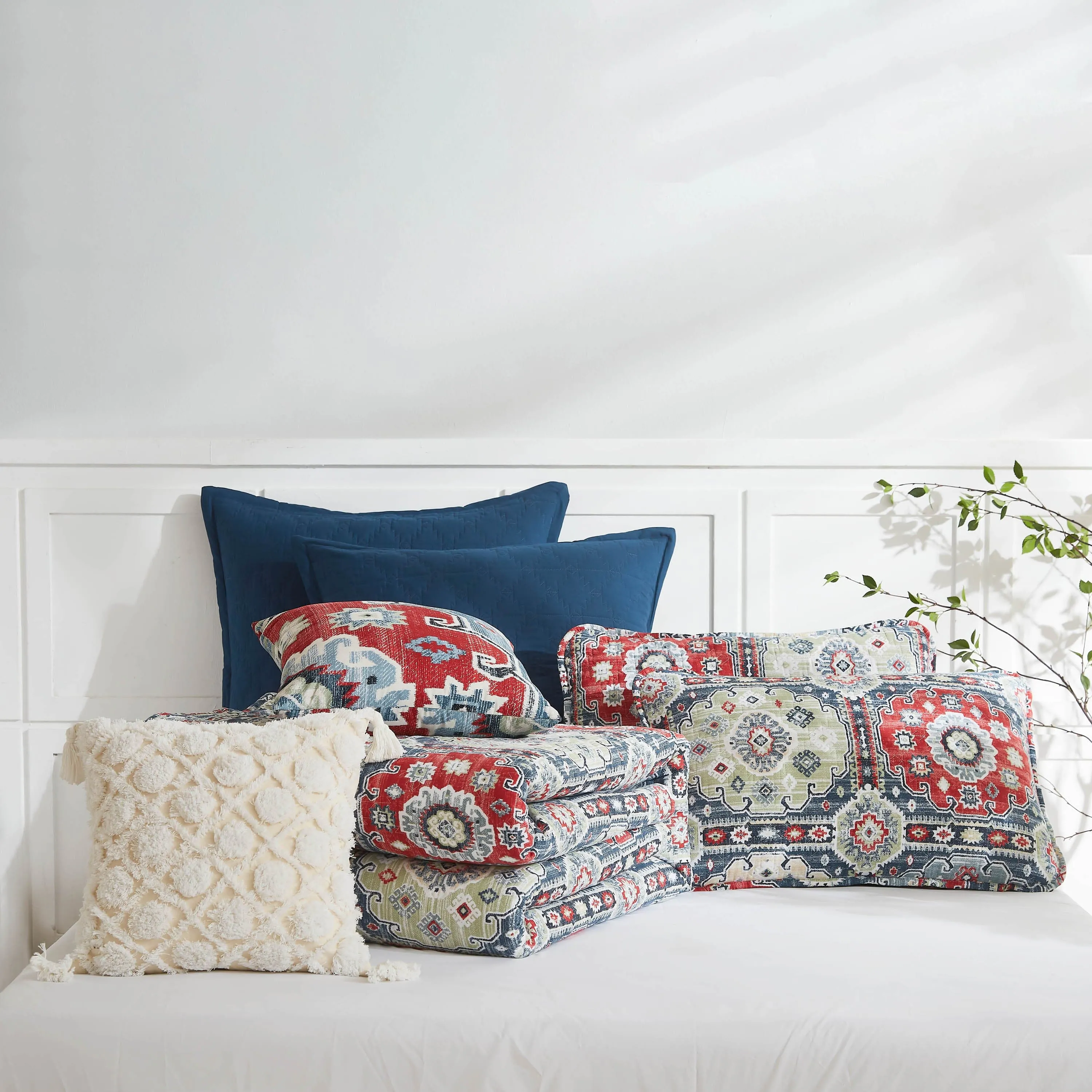 Kilim 7-Piece Quilt Bedding Set