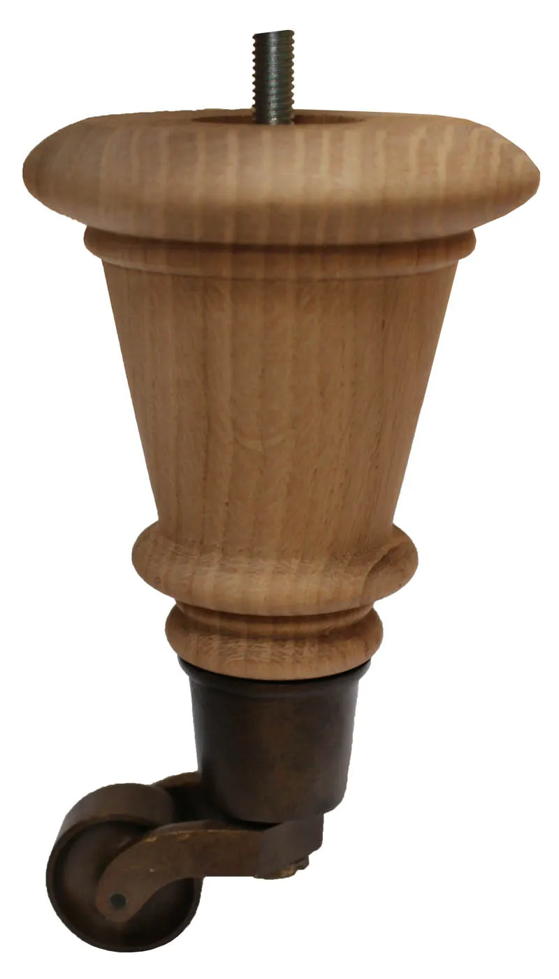 Kim Elegant Wooden Furniture Legs with Castors