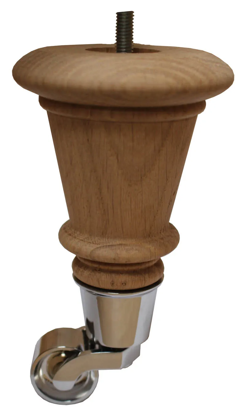 Kim Elegant Wooden Furniture Legs with Castors