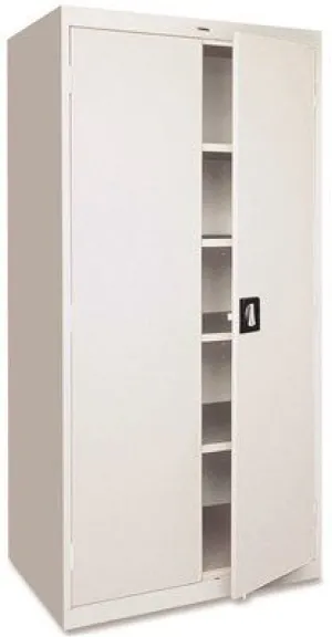 Lorell Fortress Series Steel Storage Cabinets' Light Gray' 36X18X78 In.