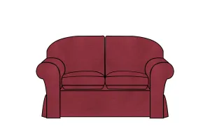 Madrid | 2 Seater Extra Loose Cover | Kingston Burgundy