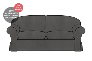 Madrid | 3 Seater Extra Loose Cover | Kingston Charcoal