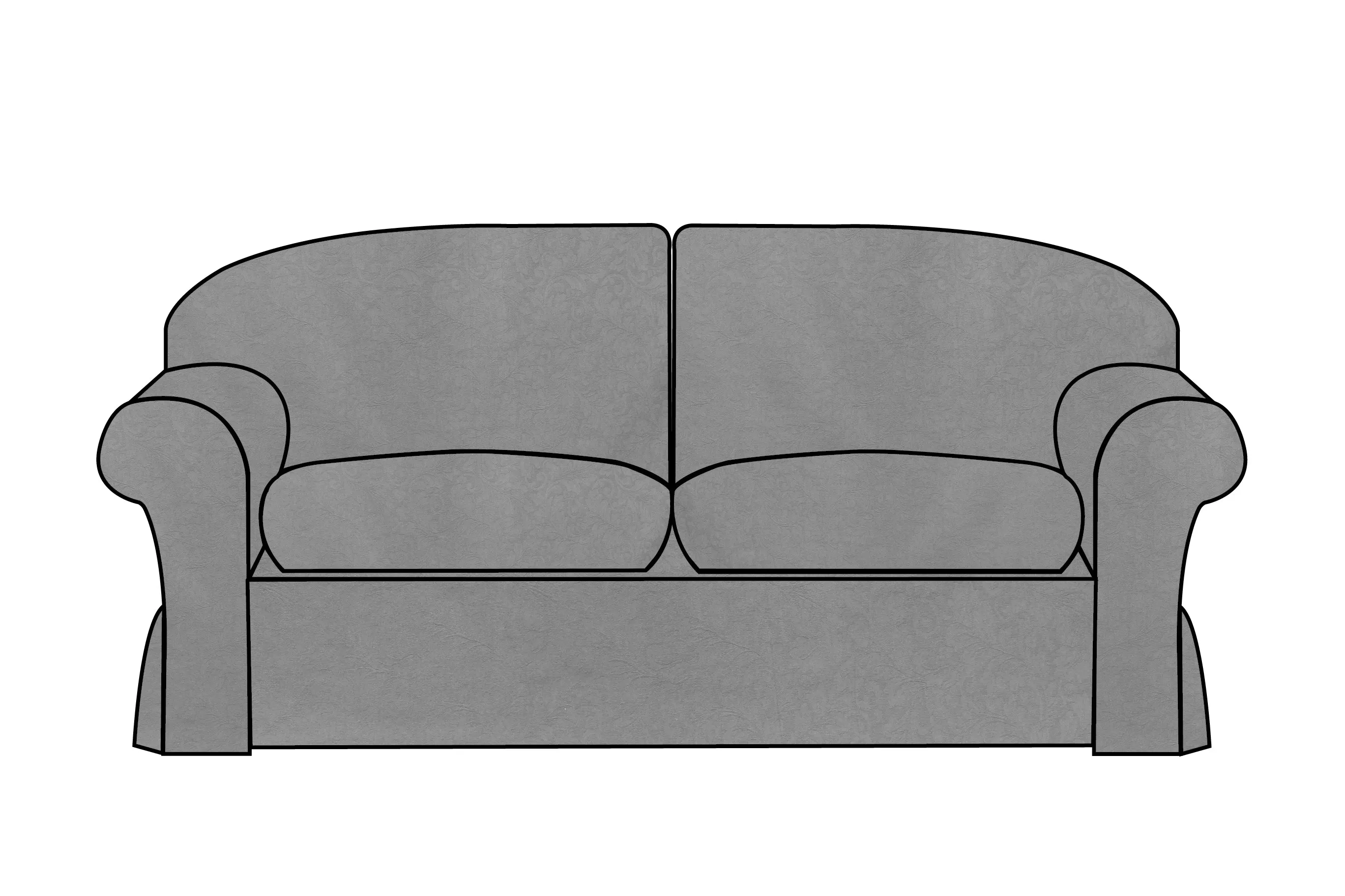 Madrid | 3 Seater Extra Loose Cover | Kingston Light Grey