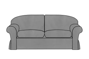 Madrid | 3 Seater Extra Loose Cover | Kingston Light Grey