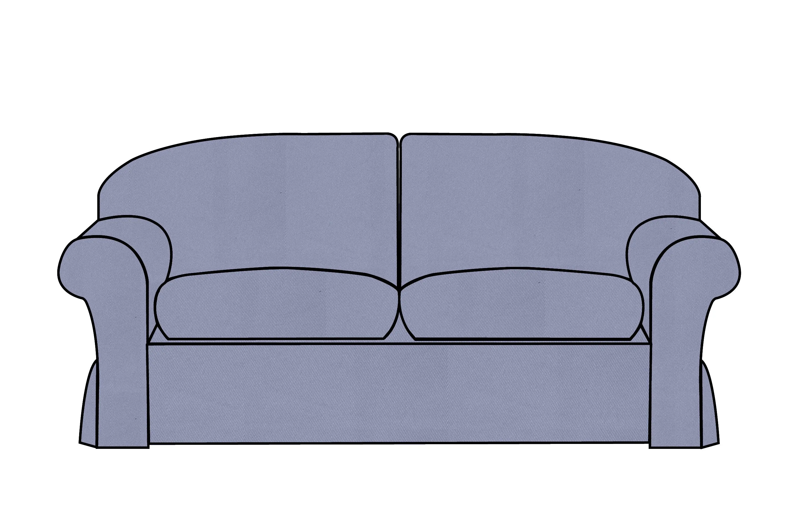 Madrid | 3 Seater Extra Loose Cover | Miami Sea Blue