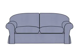 Madrid | 3 Seater Extra Loose Cover | Miami Sea Blue