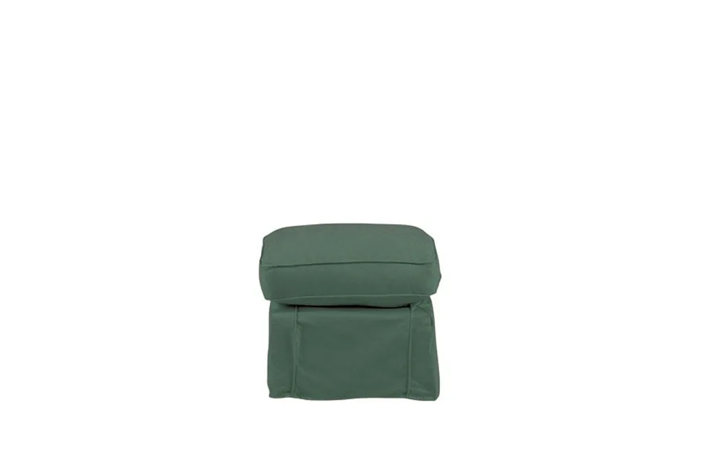 Madrid | Footstool Extra Loose Cover | Kingston Green