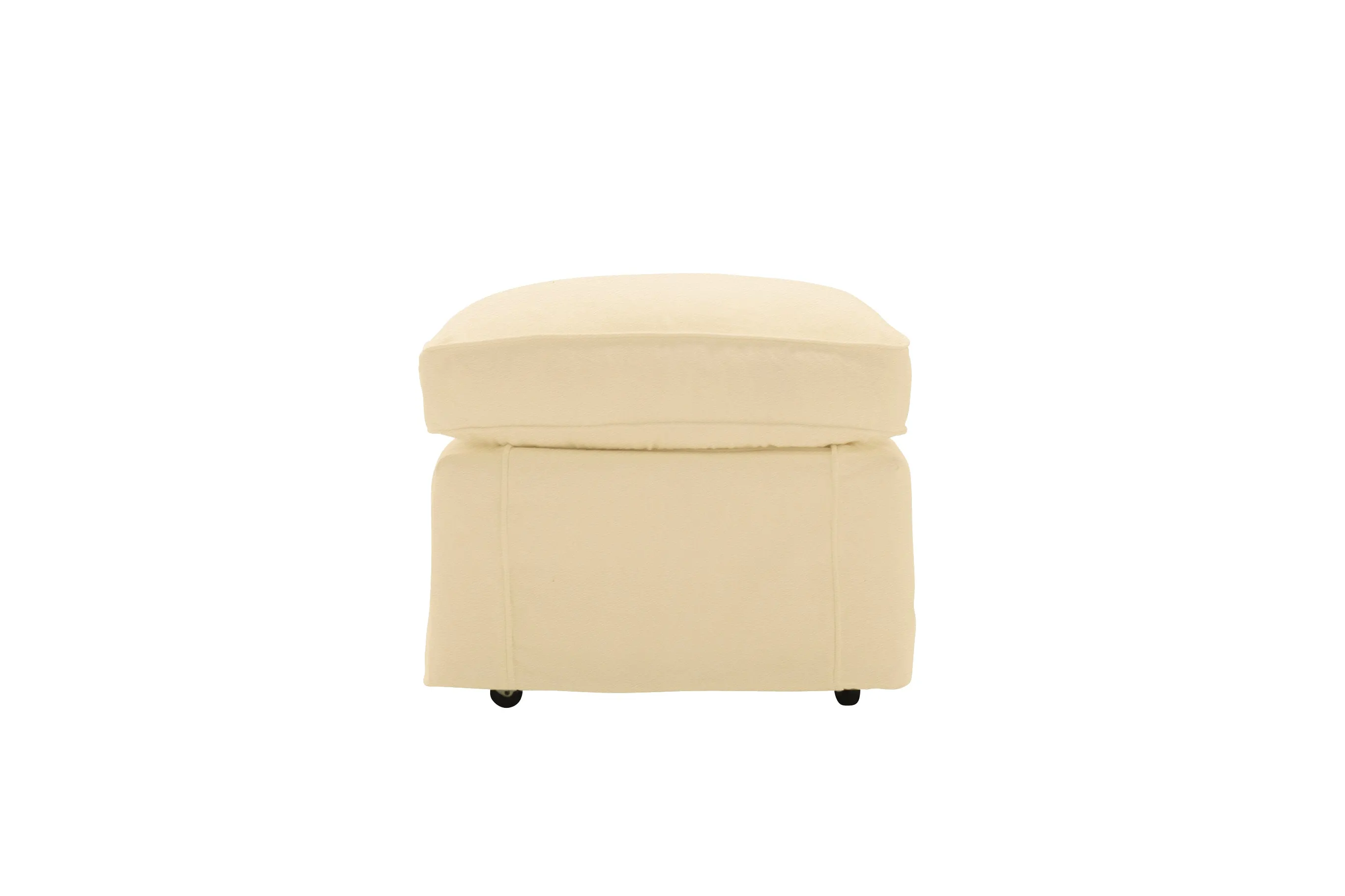 Madrid | Footstool Extra Loose Cover | Miami Ivory