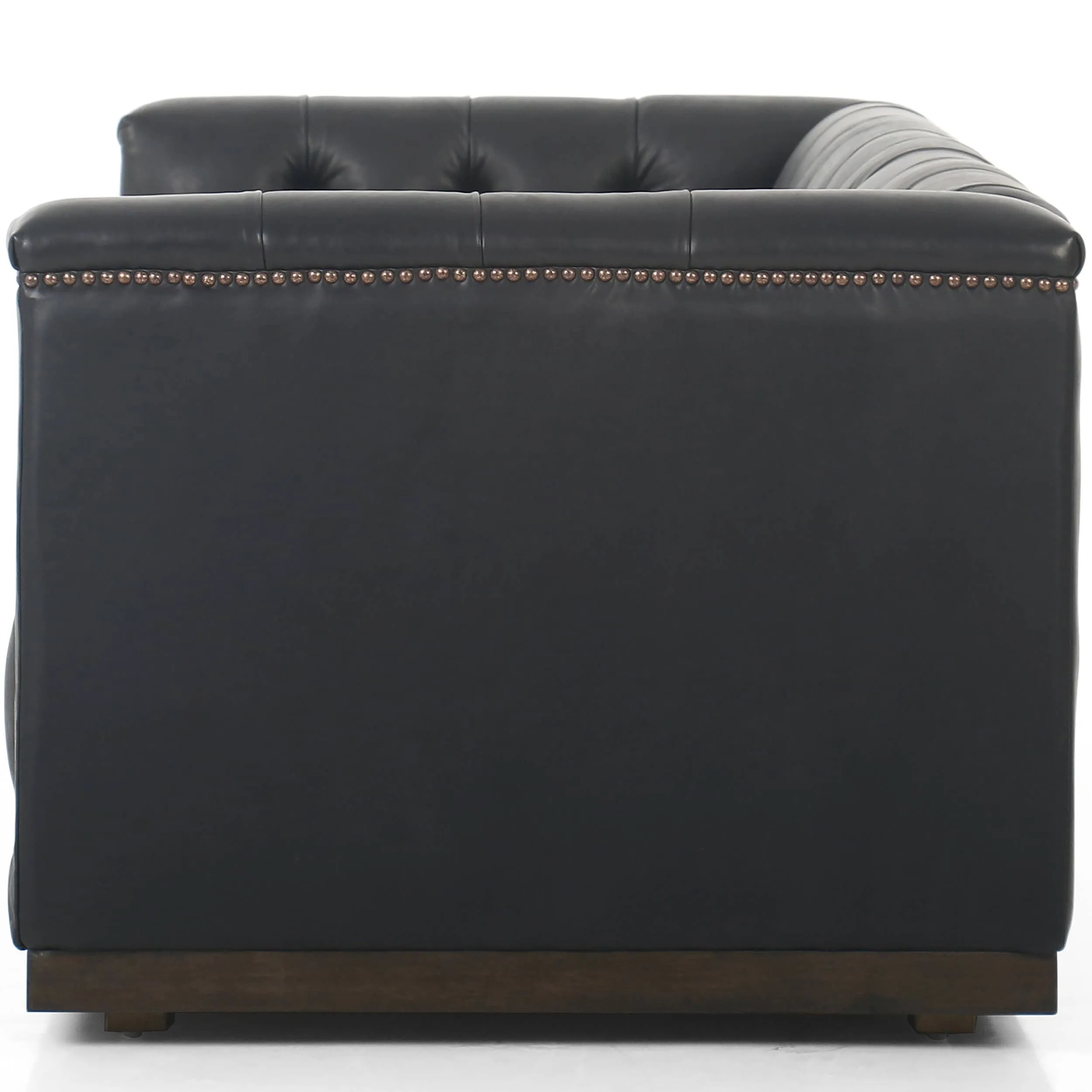 Maxx Leather 86" Sofa, Heirloom Black