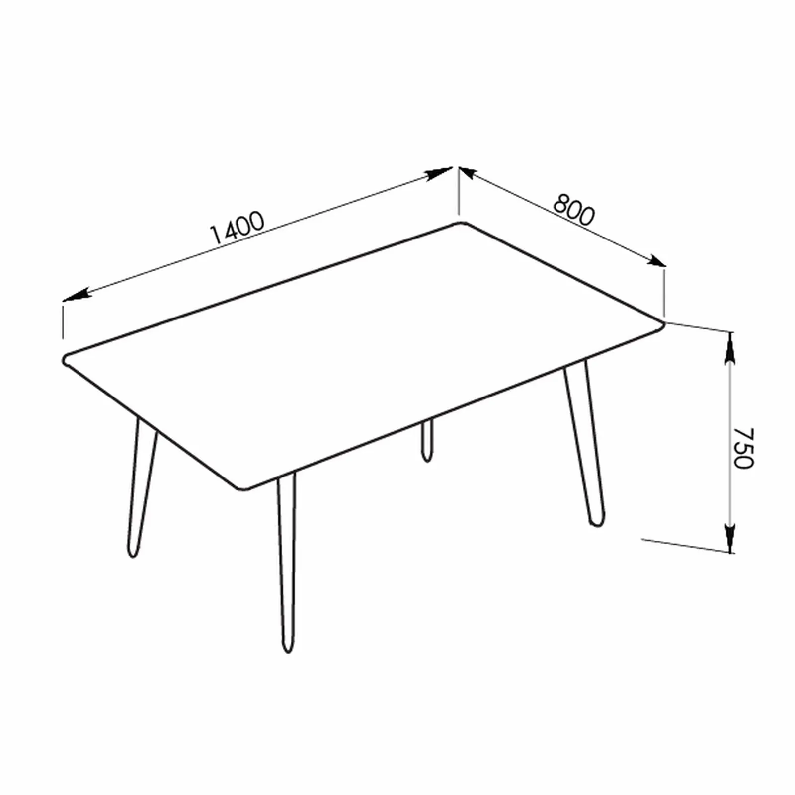 Mendy White Sintered Stone Dining Table with Metal Legs by Criterion™