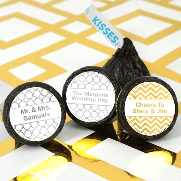 Metallic Hershey’s Kisses Favors - Pattern