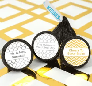 Metallic Hershey’s Kisses Favors - Pattern