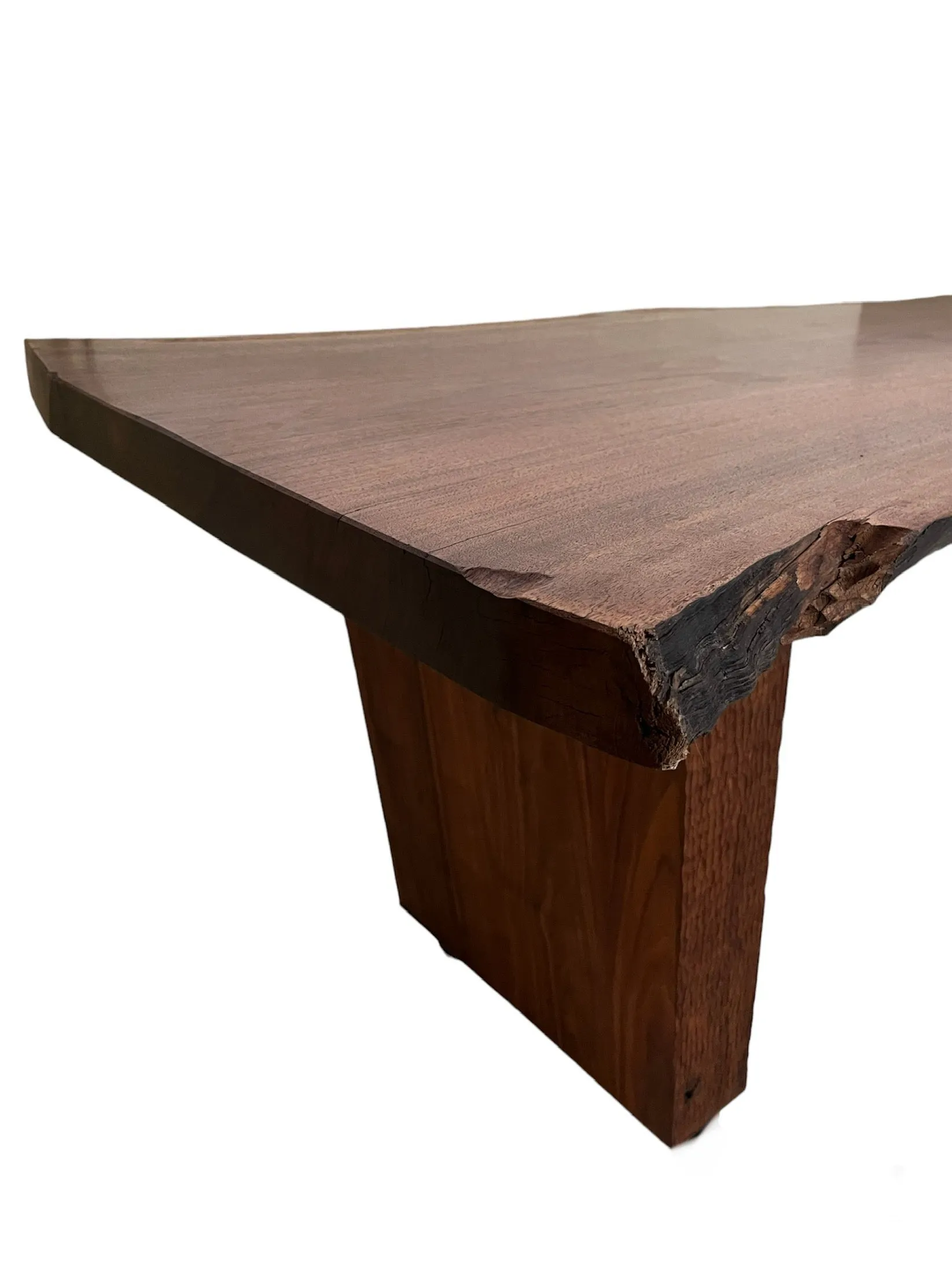 Mid Century Italian Fully Walnut Desk/Table 1980s