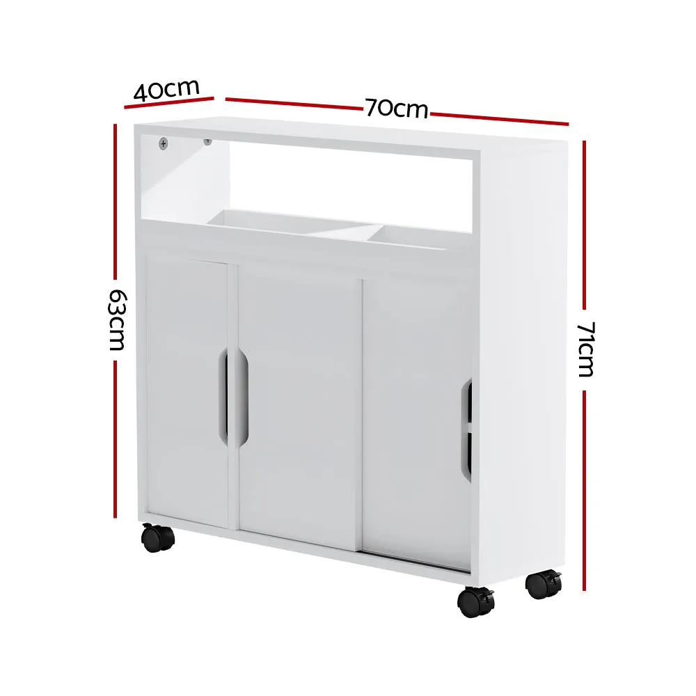 Multi-functional Bathroom Storage Cabinet with Wheels - Artiss