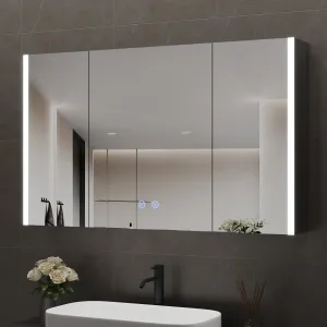 Mutiple Type of Doors Rectangular Bathroom Medicine Cabinet, with Mirror With Multiple Types