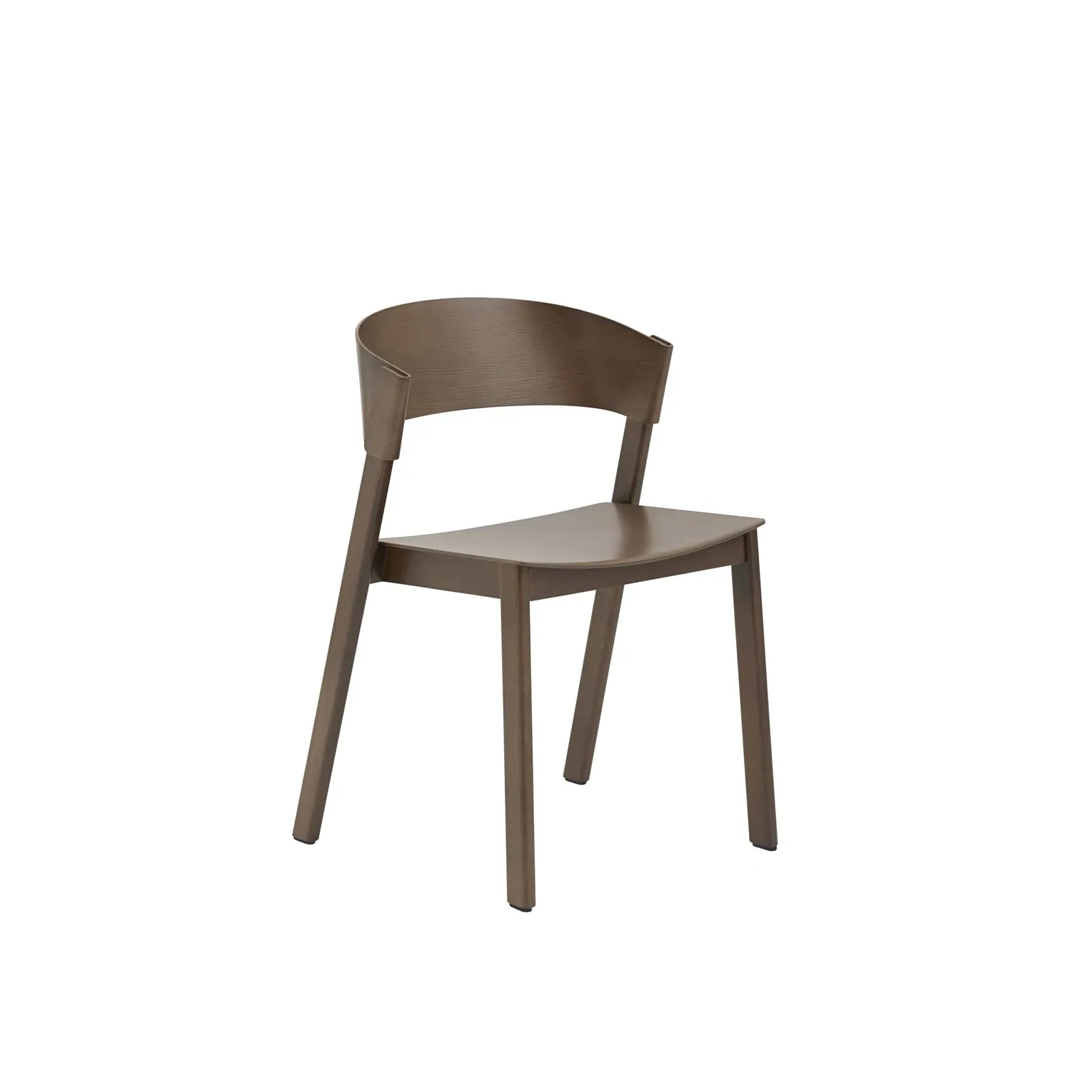 muuto | cover side chair | stained dark brown