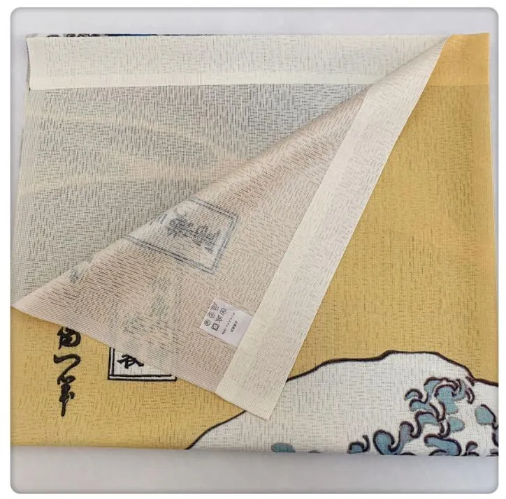 Noren | Curtain | Wall Hanging | Great Wave Off Kanagawa (Linen)