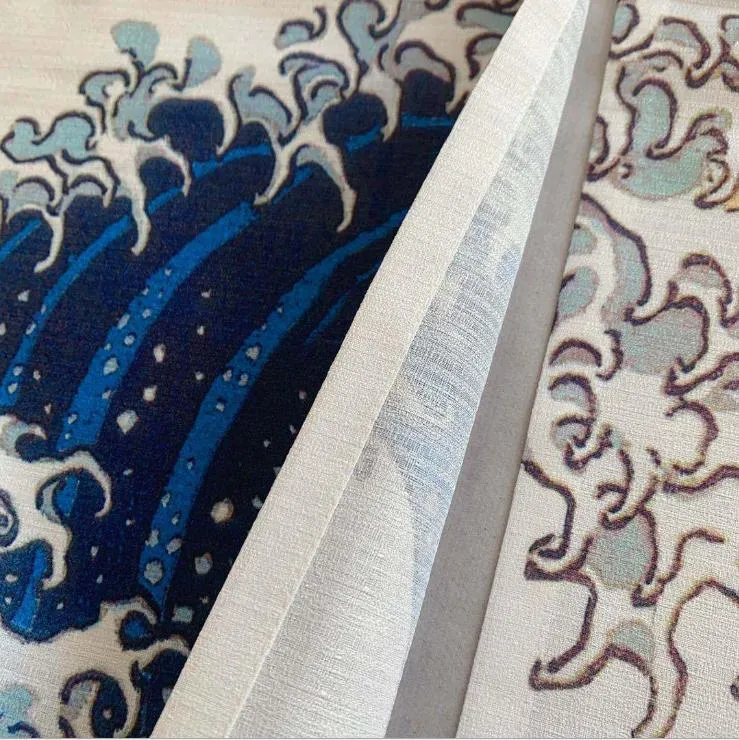 Noren | Curtain | Wall Hanging | Great Wave Off Kanagawa (Linen)