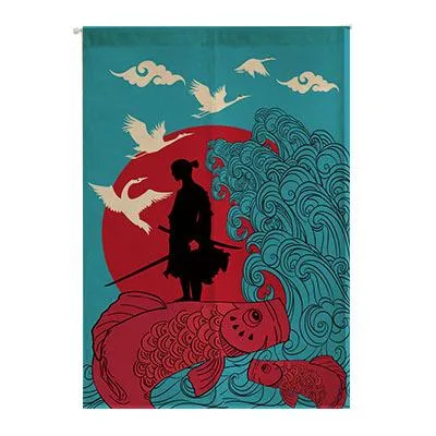 Noren | Curtain | Wall Hanging | Samurai