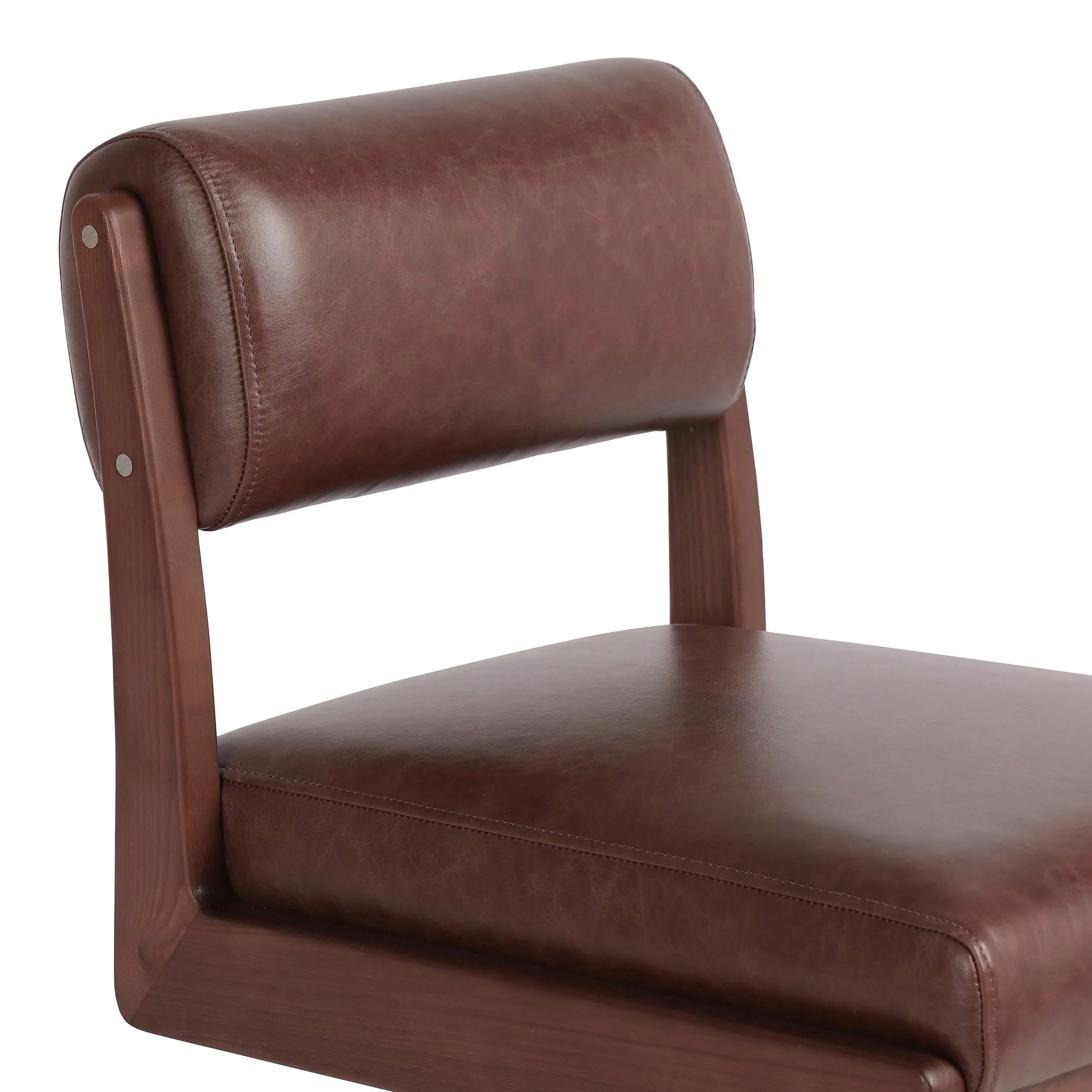 Norris Leather Desk Chair, Sonoma Coco