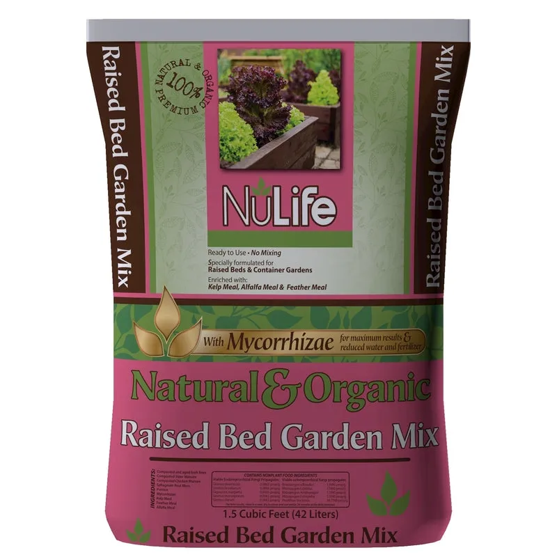 NuLife Organic All Purpose Raised Bed Mix 1.5 cu ft