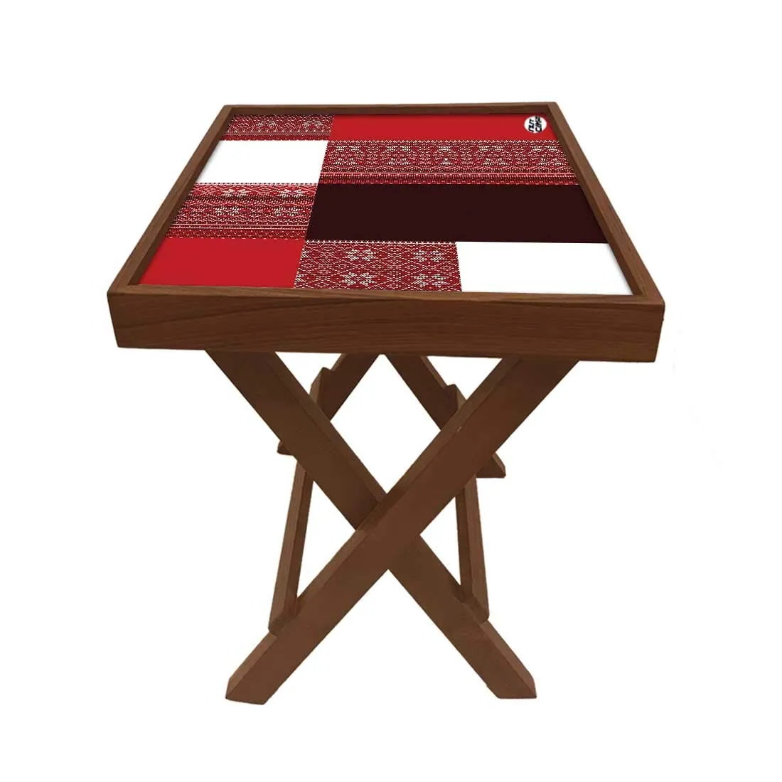 Nutcase Designer Folding Teak Wood Side Table