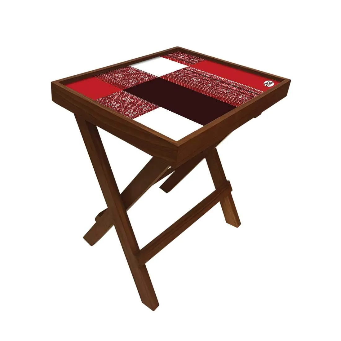 Nutcase Designer Folding Teak Wood Side Table