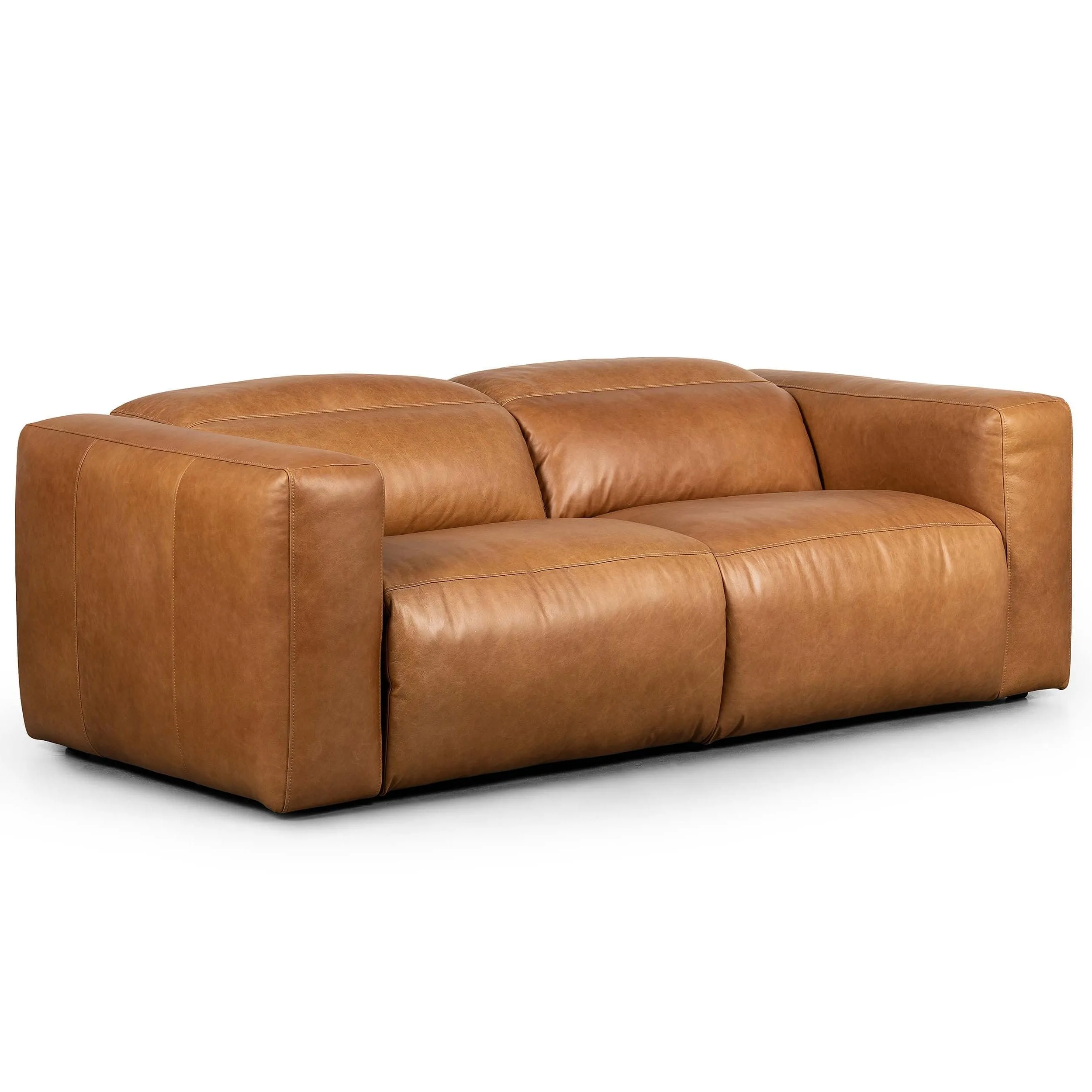 Radley 2 Piece Leather Power Recliner Sofa, Sonoma Butterscotch