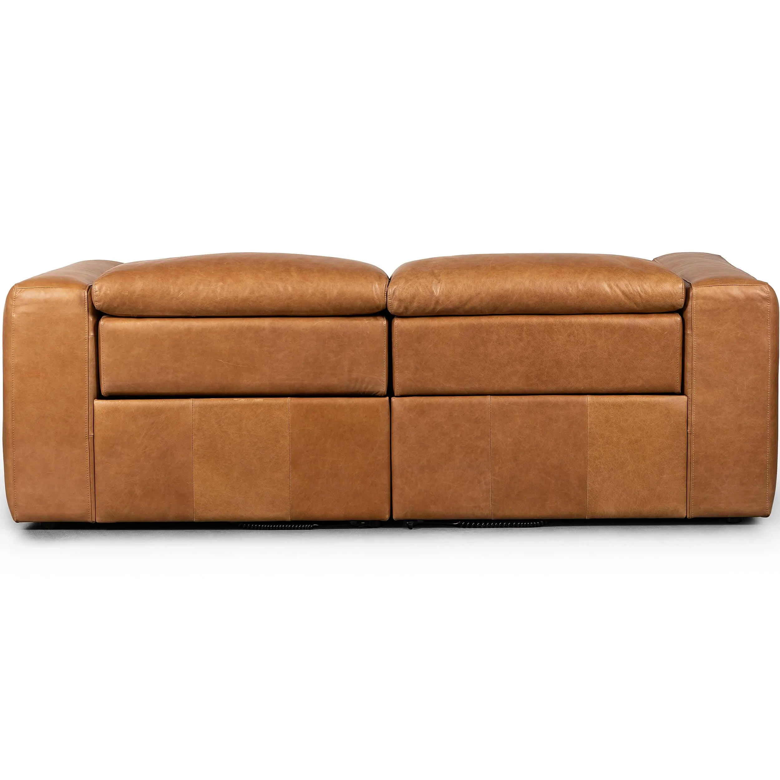 Radley 2 Piece Leather Power Recliner Sofa, Sonoma Butterscotch