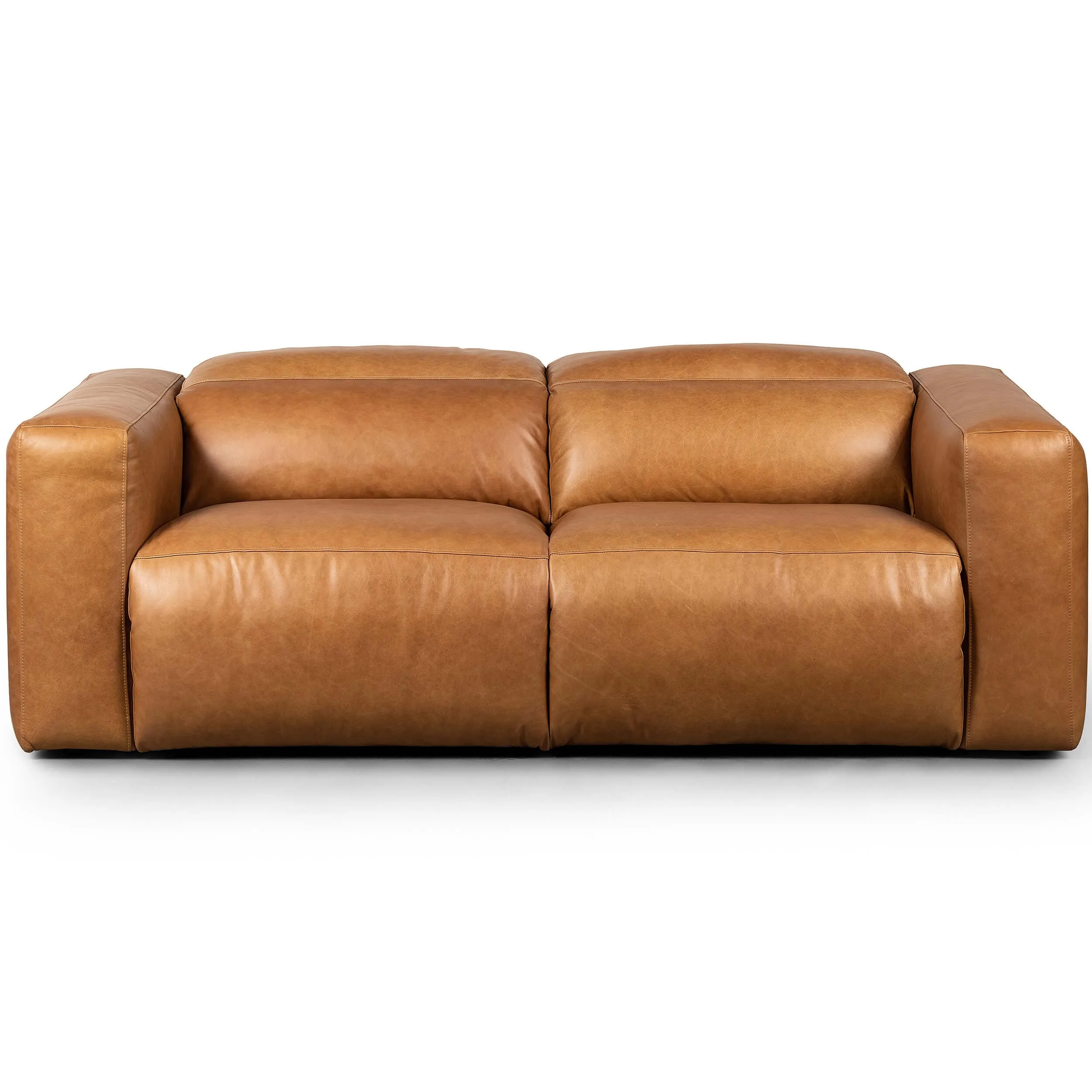 Radley 2 Piece Leather Power Recliner Sofa, Sonoma Butterscotch