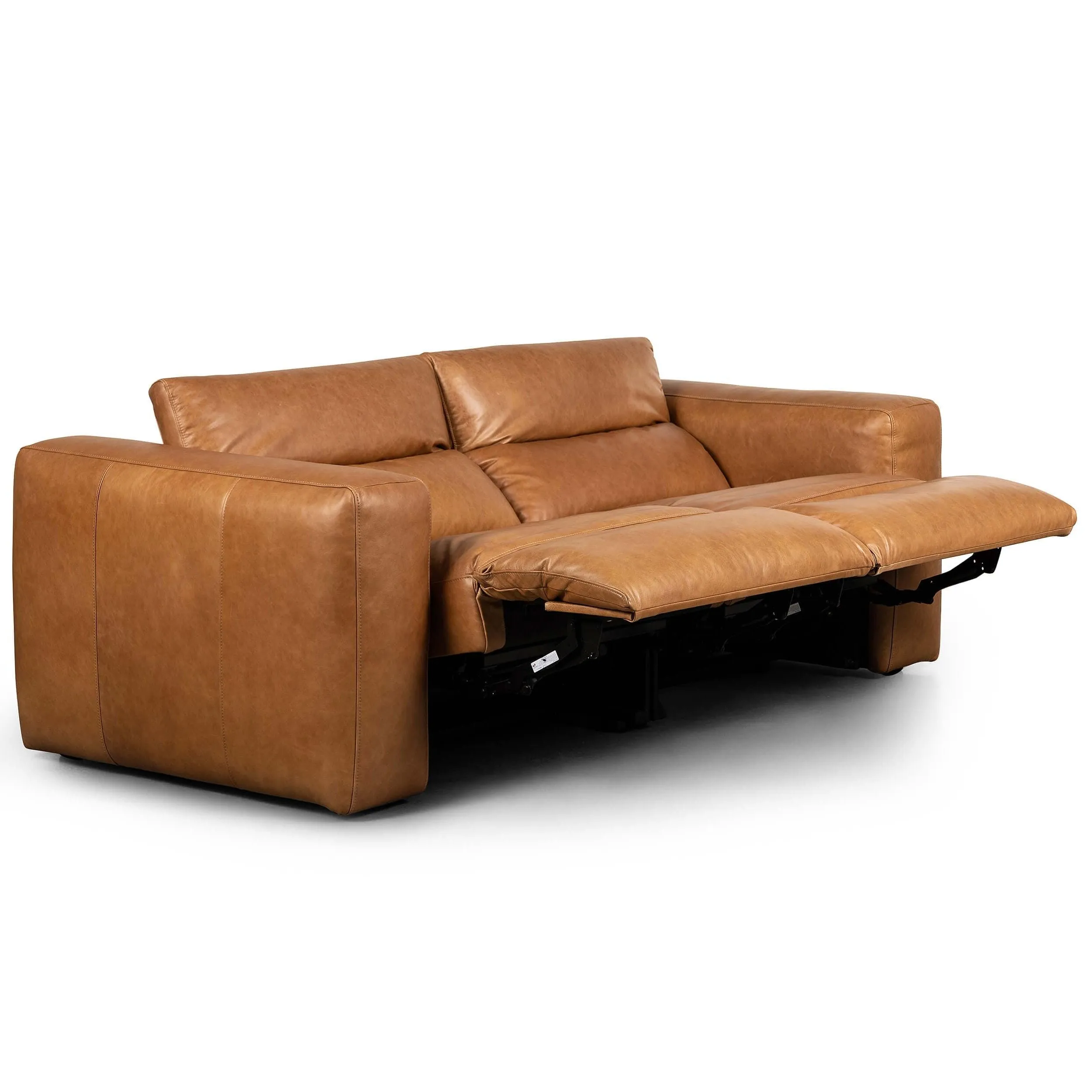 Radley 2 Piece Leather Power Recliner Sofa, Sonoma Butterscotch