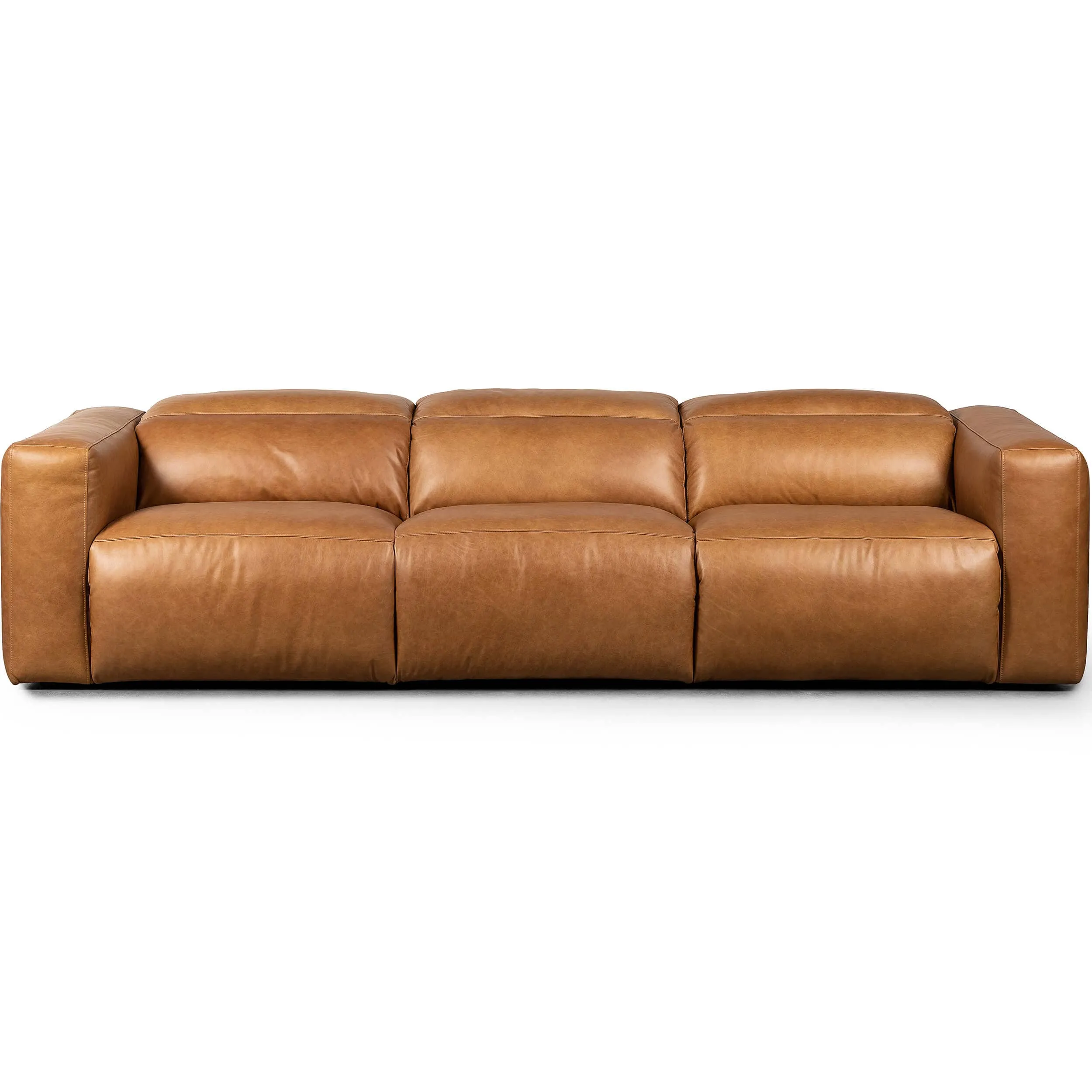 Radley 3 Piece Leather Power Recliner Sofa, Sonoma Butterscotch