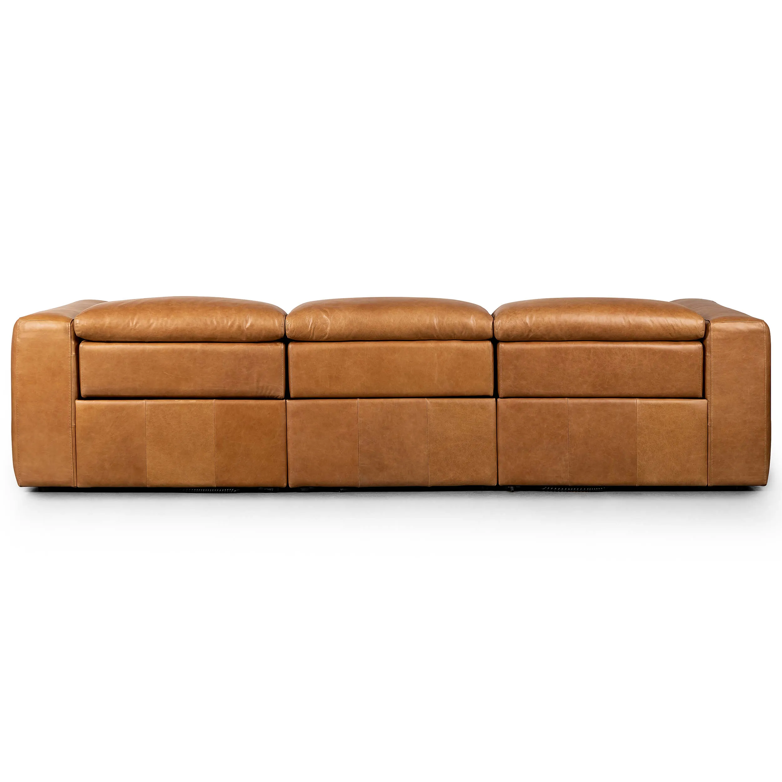 Radley 3 Piece Leather Power Recliner Sofa, Sonoma Butterscotch