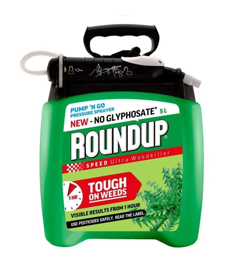 Roundup Speed Ultra Pump n Go Weedkiller - 5L