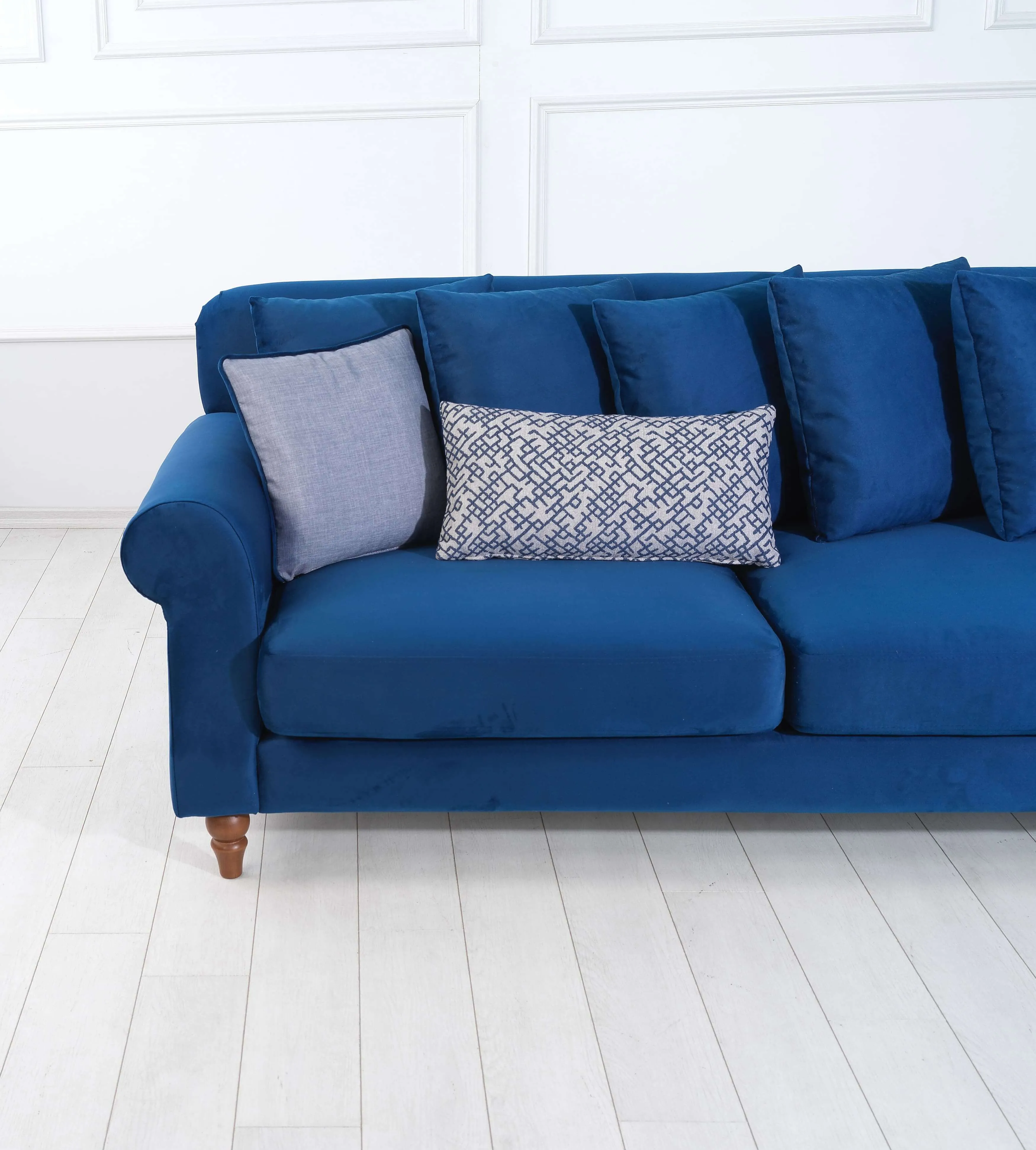 Rubeza Paula 2 Seater/Chaise - Indigo Blue