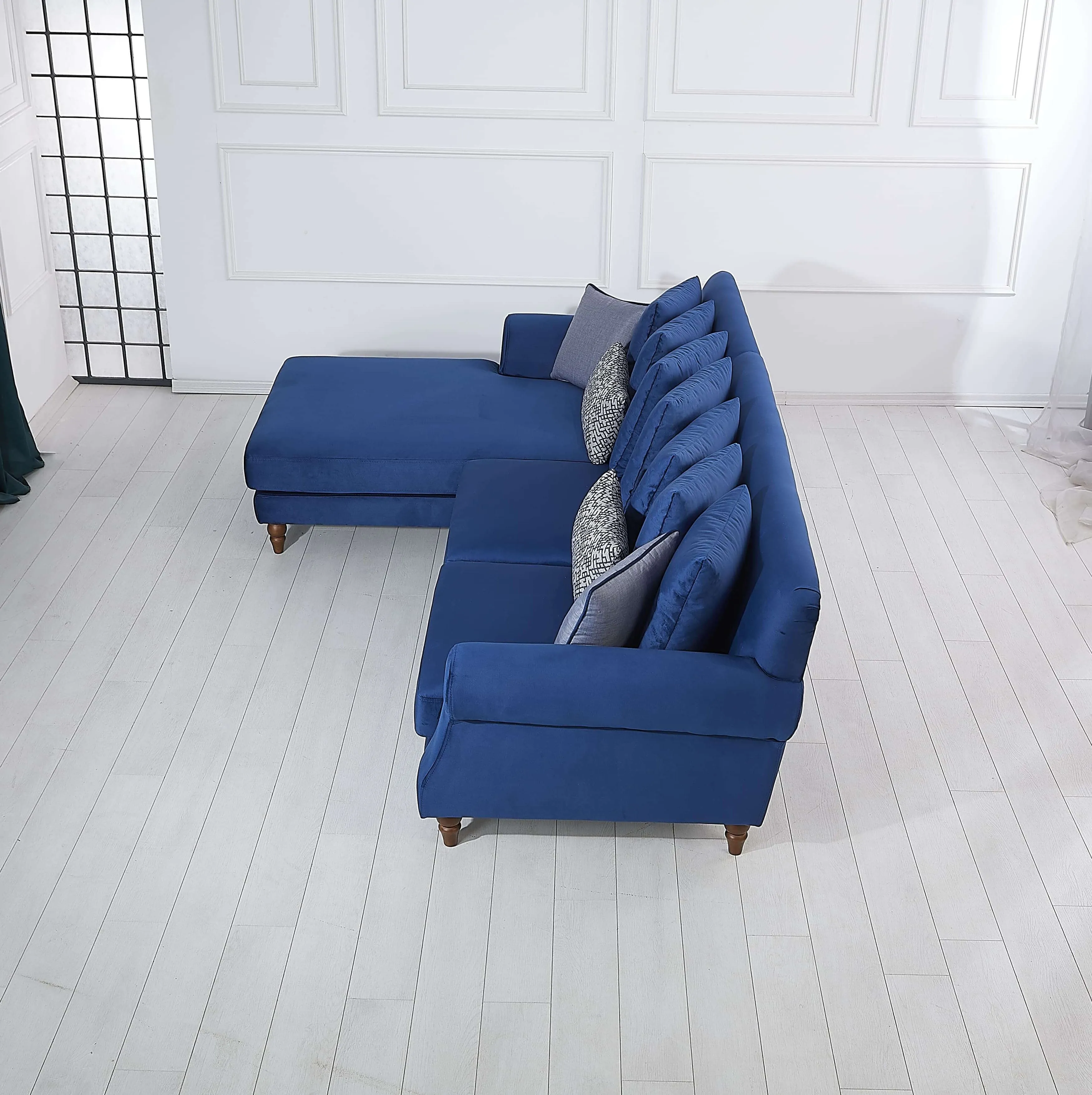 Rubeza Paula Chaise/2 Seater - Indigo Blue