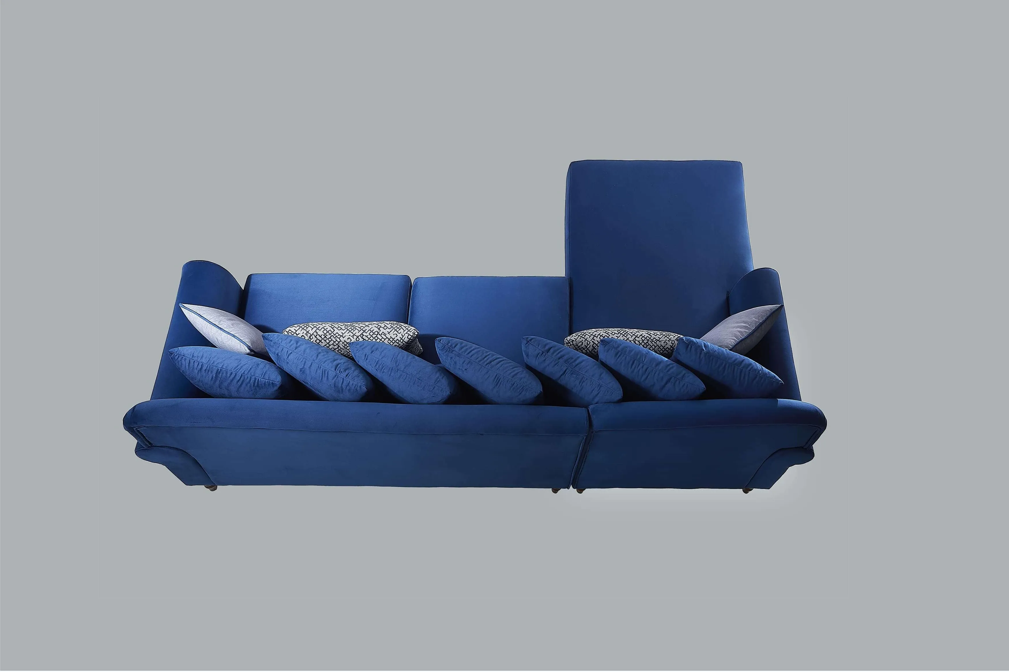 Rubeza Paula Chaise/2 Seater - Indigo Blue