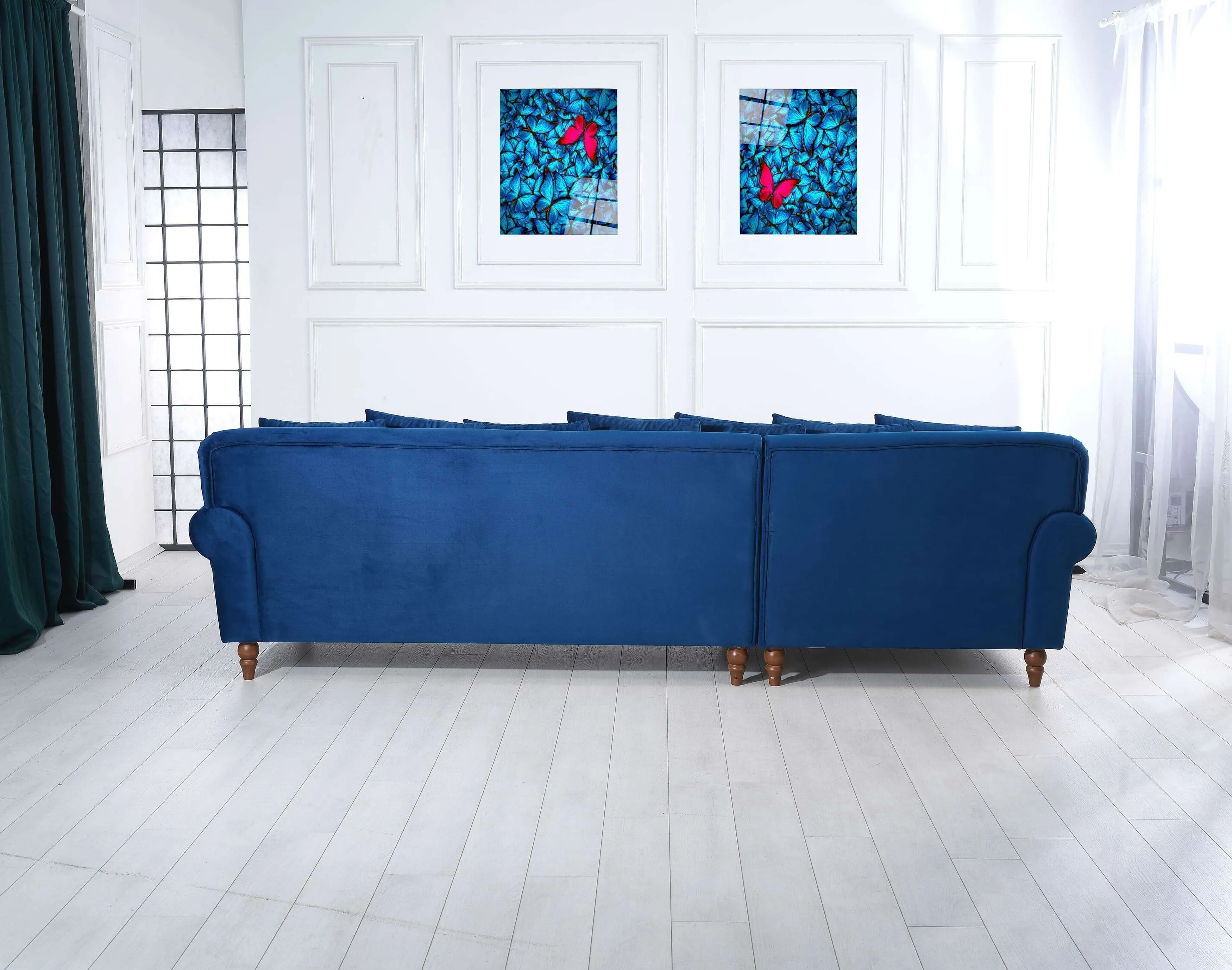 Rubeza Paula Chaise/2 Seater - Indigo Blue