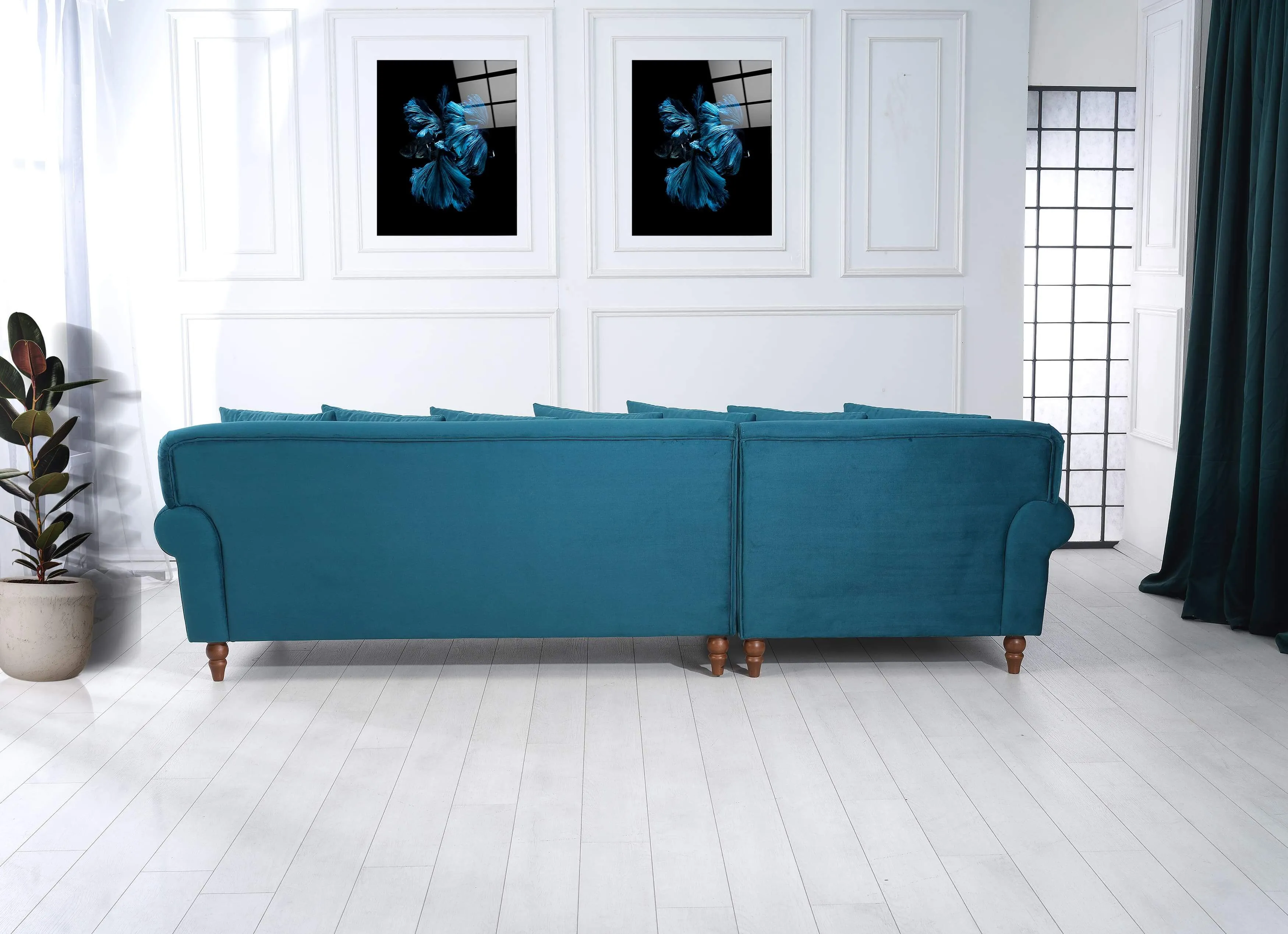 Rubeza Paula Chaise/2 Seater - Ocean Green