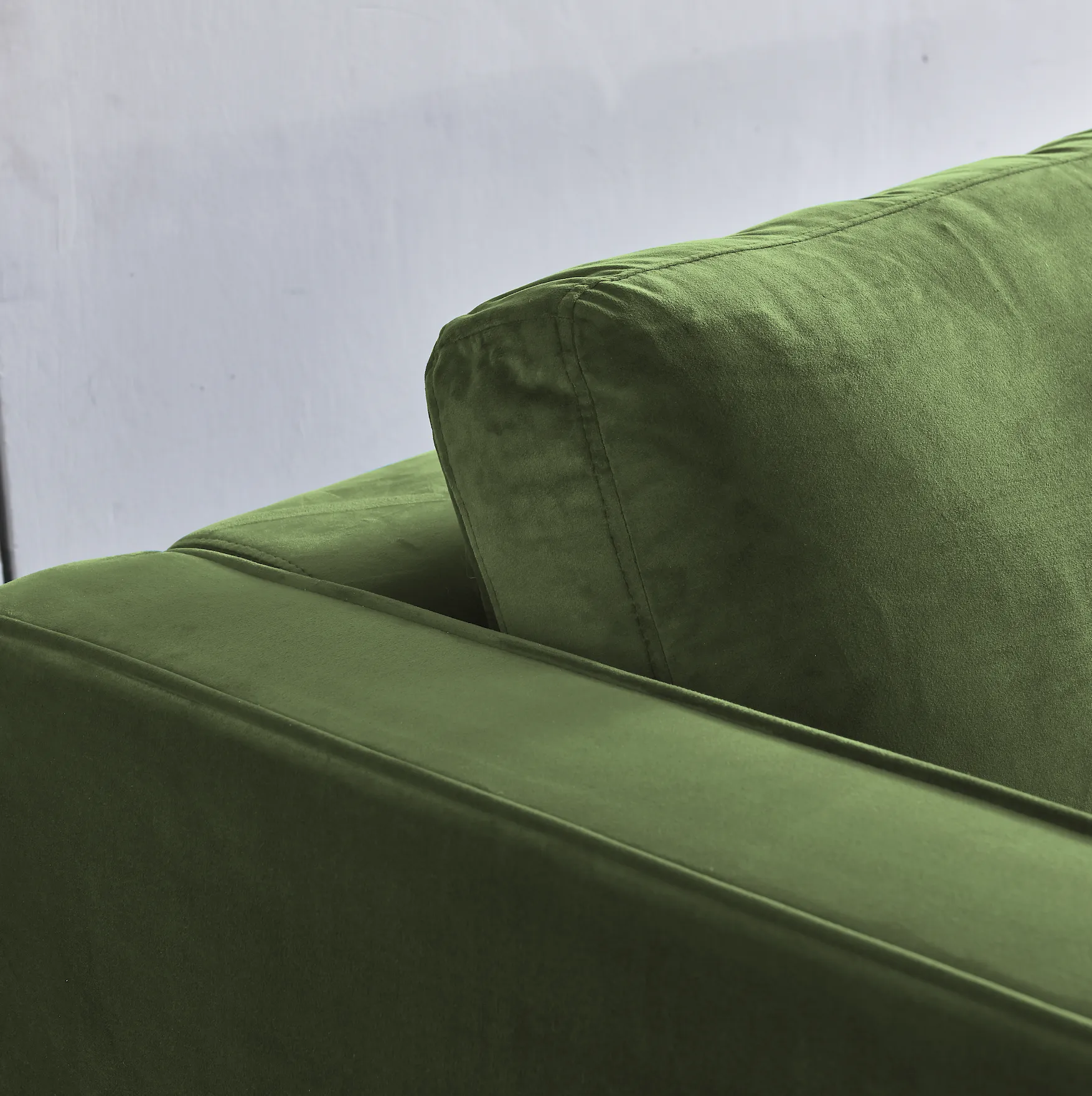 Rubeza Scott 4 Seater Left Hand Facing Chaise End Corner Sofa - Grass Green 2