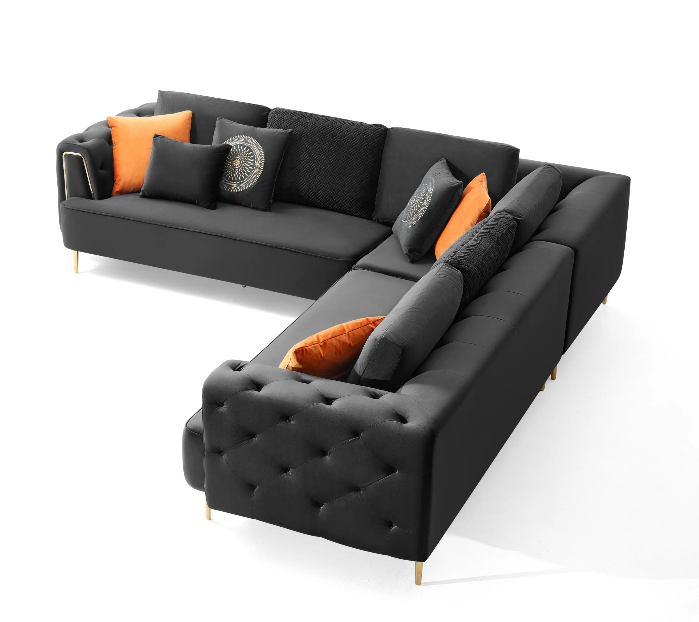 Rubeza Sofia 2 Seater/Corner/2 Seater - Black